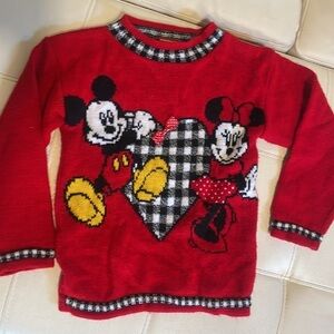 Vintage 80’s Mickey and Kids Knit Sweater